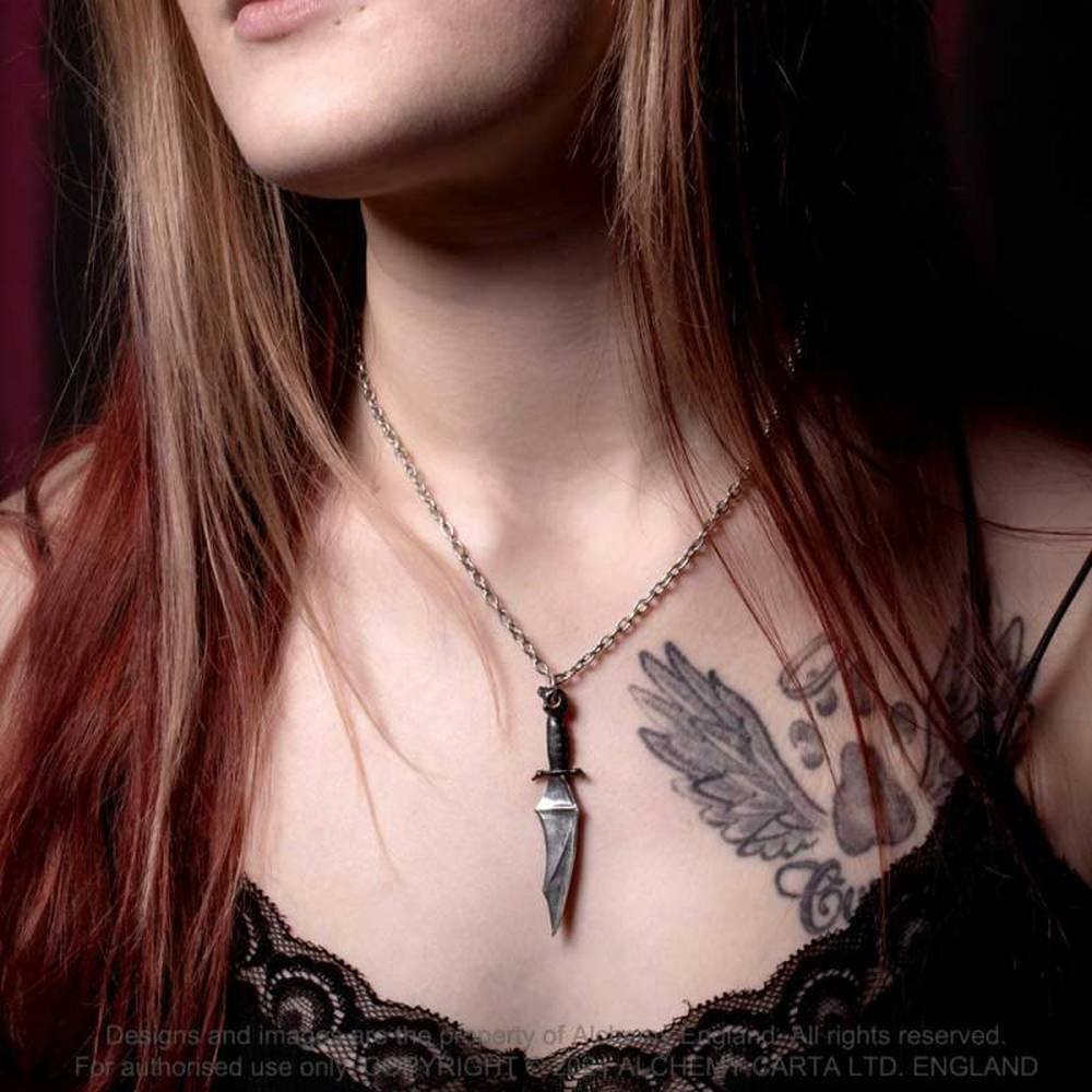 Alchemy - Vampyre Knife Ketting - Zilverkleurig